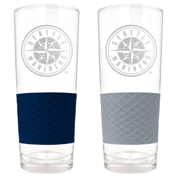 Seattle Mariners 22oz. Logo Score Pint Glass Two-Piece Set