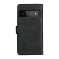 thumbnail image 5 of TECH CIRCLE for Google Pixel 8 6.2" 2023, Premium PU Leather Zipper Wallet Case with Wrist Strap Shoulder Strap Magnetic Clasp Flip Holder Card Slots Crossbody Phone Case for Women Men,Black, 5 of 17