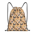 thumbnail image 1 of Bingfone Cute Dogs Head Drawstrings Backpacks Bags for Men Women Gym Drawstrings Bag-Medium, 1 of 6