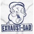 thumbnail image 2 of Funny Popeye Exhausted Dad Joke Men's Graphic T Shirt Tees Brisco Brands M, 2 of 6