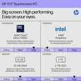 thumbnail image 3 of HP 17-inch Touchscreen Business Laptop, Intel Core Ultra 7 255U, 32GB DDR5, 2TB SSD, 17.3" HD+ Display, 12 NPU Tops, AI Copilot Ready, Backlit KB, Windows 11 Pro, 3 of 9