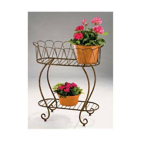 Metal Oval Wave Planter