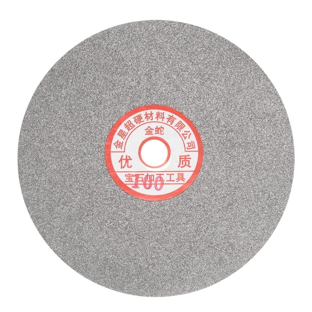 Disco de lijado y pulido de diamante Uxcell de 6" grano 100 con agujero de 5/8"