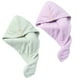 thumbnail image 1 of Toalla para el cabello, paquete de 2 gorros de secado rápido para mujer, turbante para el cabello súper absorbente y de secado rápido, 1 of 5