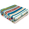 thumbnail image 4 of Bohemian Throw Blanket Colorful Striped Throw Blanket Boho Flannel Fleece Throw Blanket Sherpa Cozy Fuzzy Plush Throw Blanket Super Soft Throw Blanket for Sofa Bed Chair 50" X 60", 4 of 6