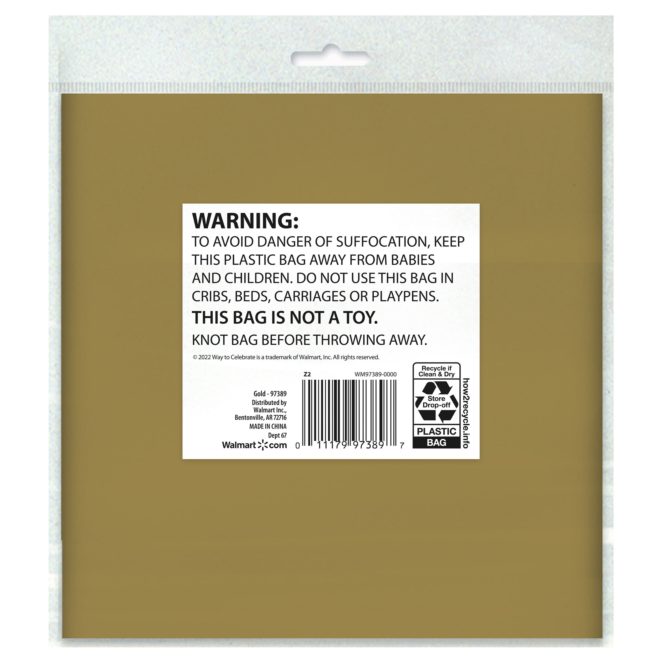 (6 pack) 1CT 54 IN x 108IN Gold Rectangular Plastic Table Covers by Way To Celebrate