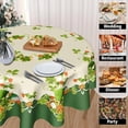 thumbnail image 4 of St. Patrick''s Day Tablecloth Round - Spring Shamrock Table Cloth Farmhouse St Patricks Tablecloth 60 Inch for Kitchen Holiday Picnic Party Dinner Room Outdoor Decor, 4 of 7