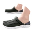 thumbnail image 4 of Men Slipper Colorblock Clogs Lightweight Eva Casual On Clogs Flops Hollow Casual Couple Beach Unisex Out Sandal Flip Men Shoes'S Rain Shoes Green CN:43/US:9.5, 4 of 9