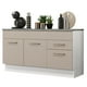 thumbnail image 1 of Mueble de Cocina Para Tarja 150 cm 2 Cajones y 2 Puertas Blanco Crema Agata Madesa, 1 of 5