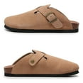 thumbnail image 1 of Womens and Mens Clogs Suede Boston Clog with Arch Support, Indoor Outdoor House Slippers for Women&Men, 1 of 11