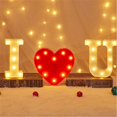 thumbnail image 4 of Decorative Letters Alphabet Letter LED Lights Luminous Number Lamp Decoration Battery Night Light Party Baby Bedroom Decoration, 4 of 5
