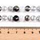 thumbnail image 2 of Electroplate Glass Bead Strands Faceted Round Black 8mm Hole: 1.4mm about 50~51pcs/strand 14.33''~14.69''(36.4~37.3cm), 2 of 4