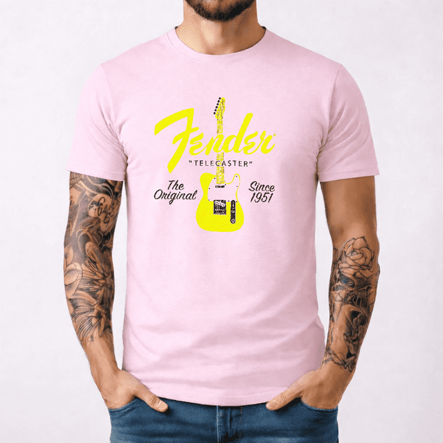Men's t-shirt fender telecaster heavy cotton tee