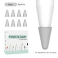 thumbnail image 1 of Silicone Mute Nib Cover For Apple Pencil 1/2 Replacement Tip Case For iPencil 2/1 Touchscreen Stylus Case Nib Protective Cover Gray, 1 of 6