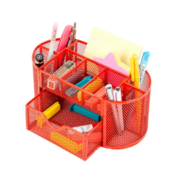Pro Space Desktop Organizer Mesh Office Pencil Holder Desk