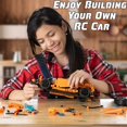 thumbnail image 3 of Wiseplay Proyectos de vástagos para niños de 8 a 12 años - Kits de autos RC de 421 piezas para construir - Idea de regalo para niños y niñas de 10 años - Juguetes de construcción de vástagos para niño, 3 of 4