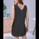 thumbnail image 3 of Vestidos de Verano Sin Mangas con Escote en V en Gris Oscuro S, 3 of 7