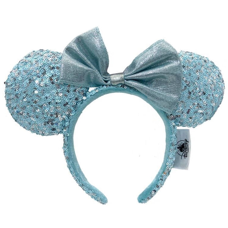 Fashion Bow Arendelle Aqua Sequin Headband Girls Minnie Ears  display picture 1