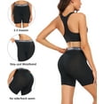 thumbnail image 4 of wirarpa Women's Modal Boxer Briefs Anti Chafing Shorts Ultra Soft Boyshorts for Under Dress 4 Pack Black Grey Size 2X-Large, 4 of 6