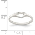 thumbnail image 2 of 925 Sterling Silver Heart Ring Love, 2 of 6