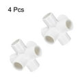 thumbnail image 3 of Conector de muebles Uxcell de 3/4" 6 vías, acoplamiento de tubería de grado de construcción, blanco, 3 of 7