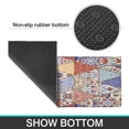thumbnail image 7 of Bohemian Geometric Diamond Design Kitchen Rugs and Mats Sets Of 2, Funny Kitchen Decoration Rubber Backing Non-Slip Absorbent Mats for Sink Waterproof Runner Rug for Laundry Room 17x30+17x48inch, 7 of 7