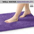 thumbnail image 4 of Yafa Home Fashion 1 Piece Solid Microfiber Soft Bathroom Rug , Non-Slip TPR Backing, 4 of 5