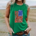 thumbnail image 3 of EINCcm Women American Flag Print Tank Tops USA Stars Stripes Patriotic T Shirt Summer Loose Vest Tees, 3 of 4