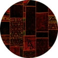 thumbnail image 1 of Ahgly Company Indoor Round Patchwork Yellow Transitional Area Rugs, 5' Round, 1 of 4