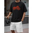 thumbnail image 4 of Men's 100% Cotton Short Sleeve Crewneck Graphic T-Shirt, Soft Breathable Moisture Wicking Casual Basic S-3XL, 4 of 7