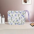 thumbnail image 5 of Unique Bargains 1 Pc Tulip Makeup Bag for Business Travel Blue Polyester, 5 of 6
