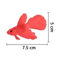 thumbnail image 3 of Silicone Artificial Fish Aquarium Decortion High Simulation Lifelike Floating Fake Betta Fish Tank Ornament, 3 of 9