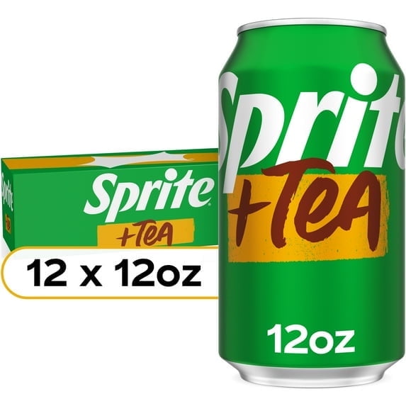 Sprite Tea, Lemon-Lime and Tea Flavored Soda , 12 fl oz, 12 pack ( 3 Box )