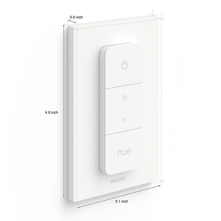Philips Hue Smart Dimmer Switch with Remote for Smart Home, Hue