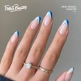 thumbnail image 1 of Fofosbeauty 24pcs Press on False Nails Tips, Almond Fake Nails, V Bluewhite, 1 of 7