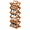 tawny, variant on YUCHANG Foldable Shoes Rack,Bamboo Shoes Organizer for Entryway ,Free Standing Rack, 5-Layers ,tawny