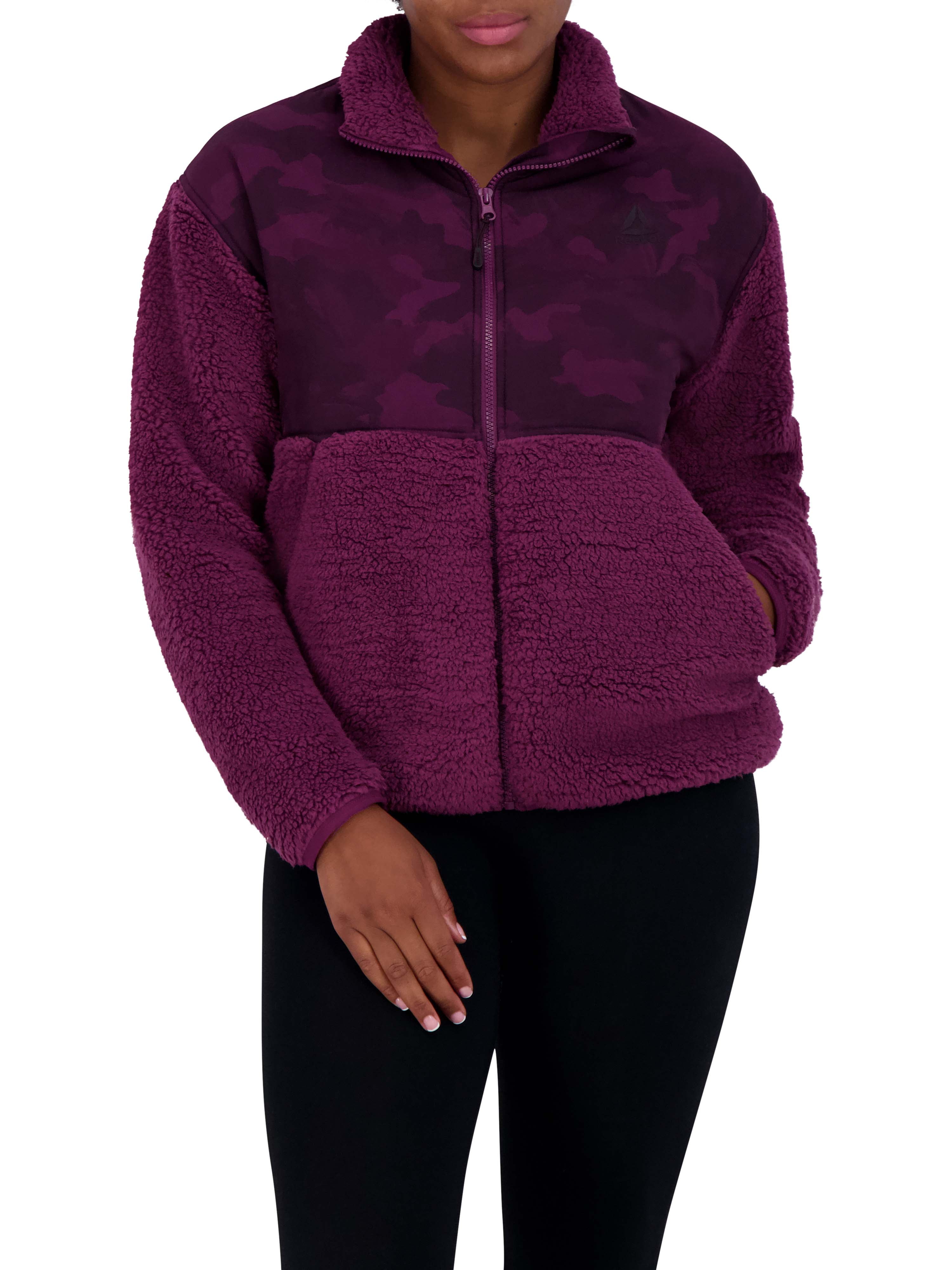 Reebok Women's Super Soft Gravity Sherpa Jacket with Pockets