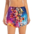 thumbnail image 4 of Lsque Mario Printed Women's Running Shorts with Liner Pockets,Elastic Quick Dry Workout Athletic Gym Yoga Shorts,Womens High Waist Shorts-Medium, 4 of 9