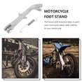 thumbnail image 4 of OUNONA Motorcycle Side Stand Foot Plate Metal Silver 1 Set, 4 of 8