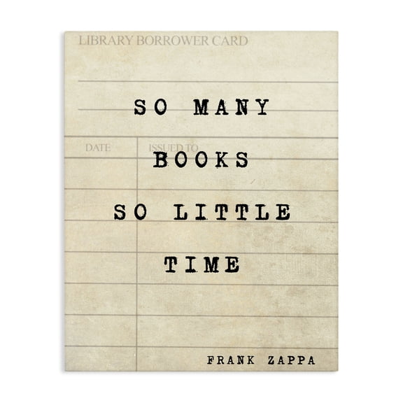 Stupell Industries Traditional Many Books & Little Time Canvas Art, 16 x 20, by Julia Frost