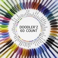 thumbnail image 2 of Zebra Doodlerz Gel Stick Pens, Bold Point 1.0mm, Assorted Colors, 60-Count, 2 of 4