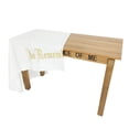thumbnail image 2 of FixtureDisplays® Large "In Remembrance of Me" Embroidery Altar Frontal Holy Communion Table Cloth Cover 52X96" Gold Encriptions 15174, 2 of 11
