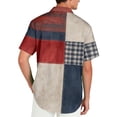 thumbnail image 5 of Youpwaven 250th Anniversary USA Shirt for Men, America 250 Merchandise Patriotic Button Down, 1776-2026 USA Flag Patchwork Casual Short Sleeve Top, 5 of 6