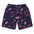 thumbnail image 2 of Honeii's Winter Outdoors Sports Print Men's Casual Shorts with Drawstring，Swim Trunks Quick Dry Beach Shorts, 2 of 5
