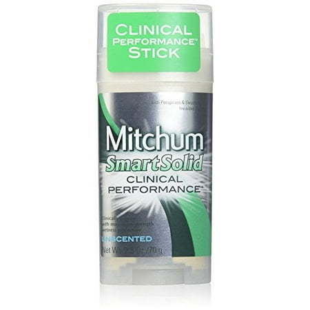 Mitchum SmartSolid Clinical Performance Stick 2.5oz (Pack of 2)