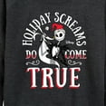 thumbnail image 3 of The Nightmare Before Christmas - Holiday Screams Come True - Women's Lightweight French Terry Long Sleeve Shirt, 3 of 5