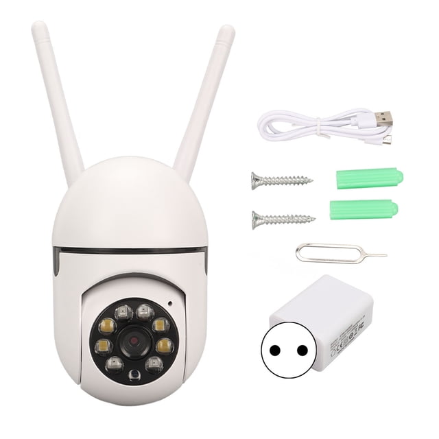 Cámara de seguridad 1080P HD 2,4 GHz WiFi llamada bidireccional alarma de movimiento cámara inteligente para el hogar 100 a 240V enchufe de la UE