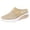 Khaki, variant on Rokment Womens Orthotic Air Cushion Chunky Walking Backless Sandals Comfort Breathable Mesh Closed Toe Platform Wedge Slip on Mules Non Slip Work Nursing Clogs Casual Shoes Black Size 6.5