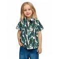 thumbnail image 6 of Toddler Kids Boys Girl Fashion Hawaiian Style Shirt Print Short Sleeves Casual Uniform Shirt With Pocket, 6 of 8