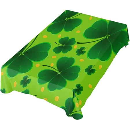 

Hidove Rectangle Table Cloth St.Patrick s Day Clover Tablecloth Waterproof Anti-Shrink Soft and Wrinkle Resistant Decorative Fabric Table Cover for Outdoor Picnic/Kitchen Dining 54x54In